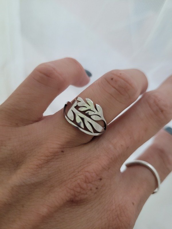 Producto - Anillo doble ramita AQ