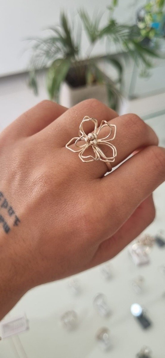 Producto - Anillo Flor Minimalista - 0