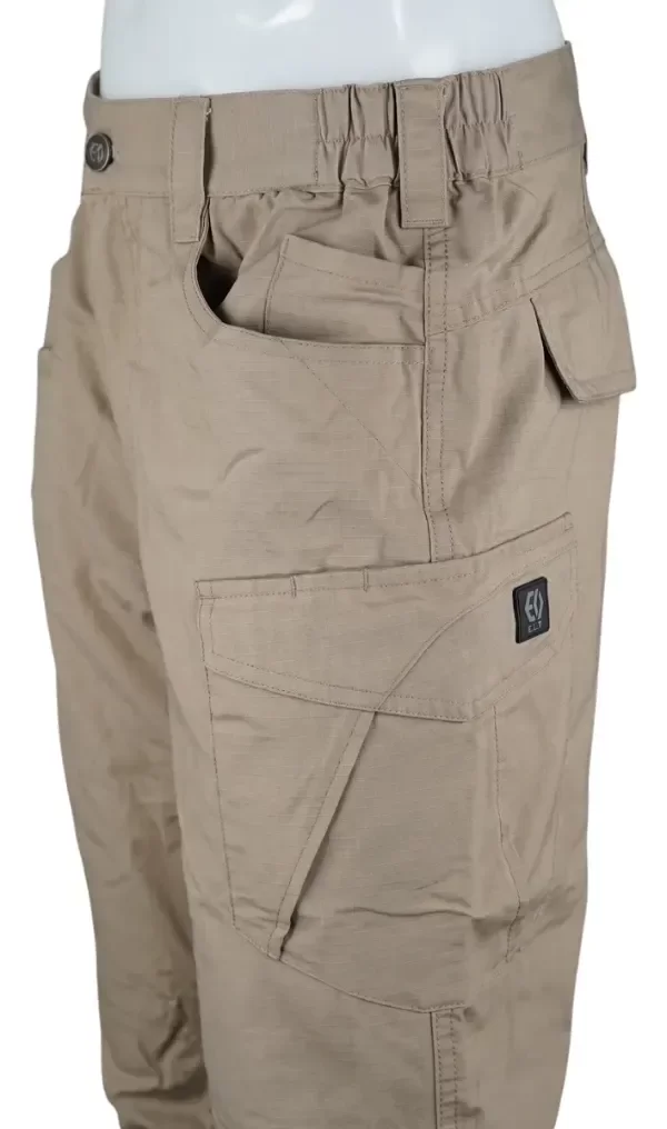 Pantalon Tactico Antidesgarro ELT 8242 Khaki — imagen 2