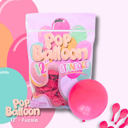 Producto - Globo 12" Premium Fucsia x 25