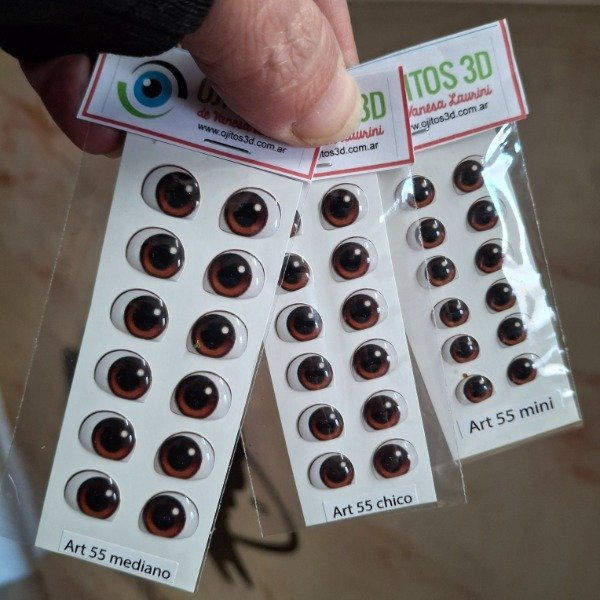 Producto - Ojitos 3D autoadhesivos art 55 VL