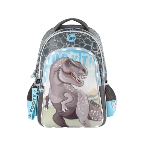 Producto - Mochila espalda 18" Footy Dino con luz