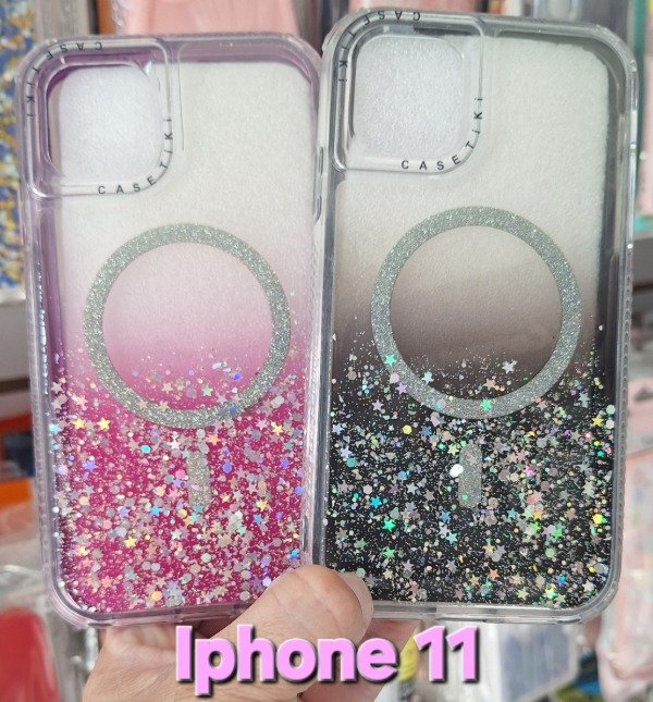 Producto - Fundas magsafe glitter degradé. IPhone 11