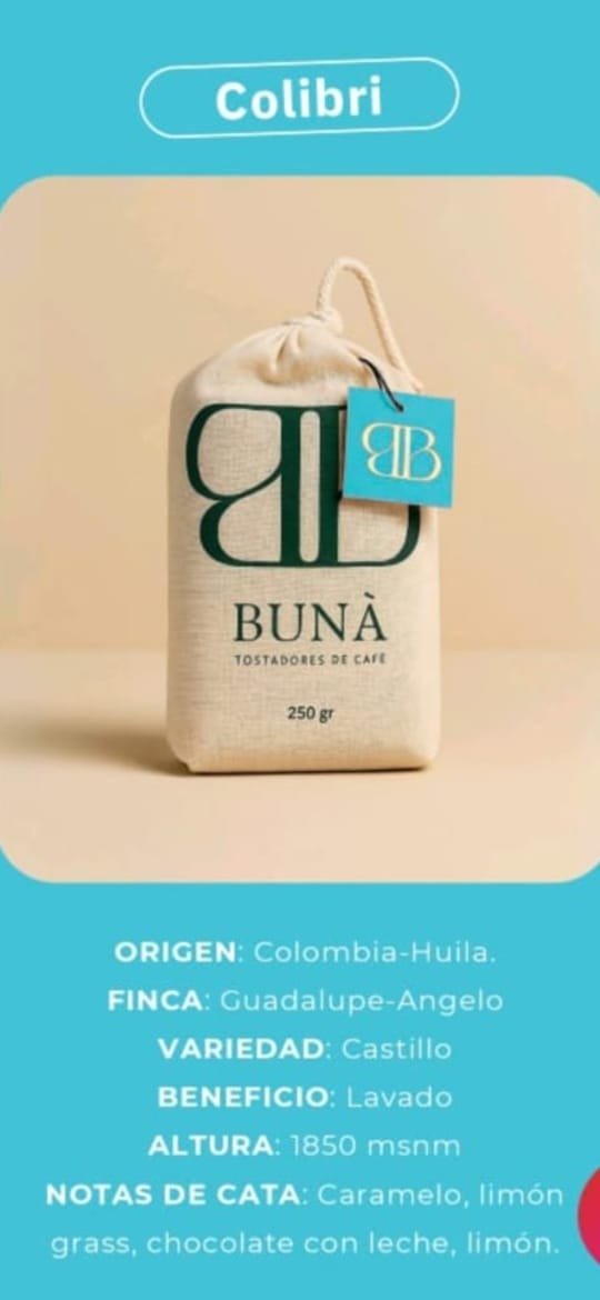 Producto - Cafe Colibri Buná x 250 grs - Colombia