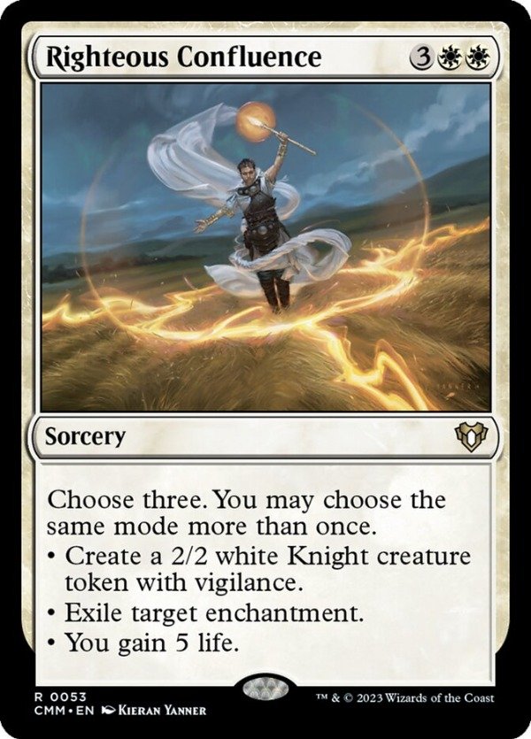 Producto - Righteous Confluence #53  Commander Masters