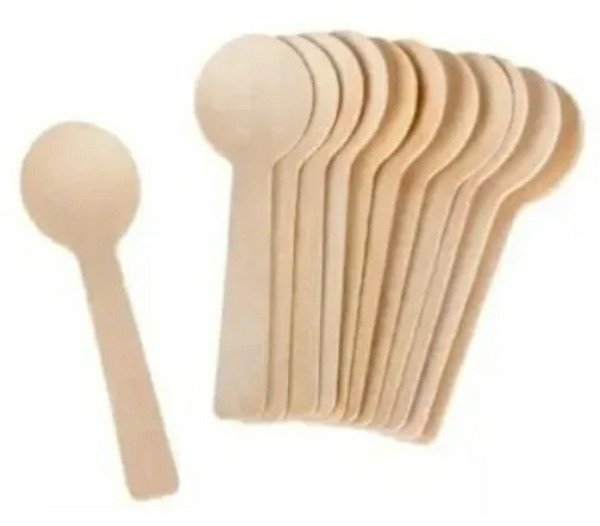 Producto - Cuchara chica de bambú 10 cm x 10u.