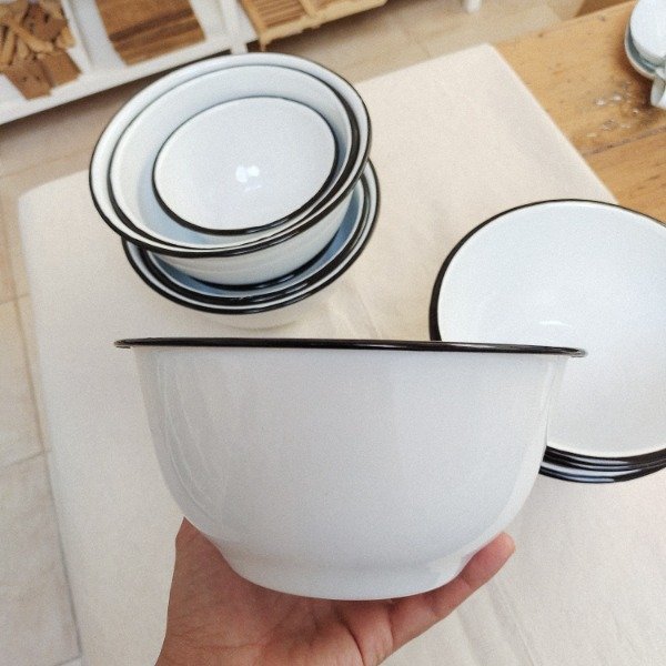 Producto - Bowl Enlozado Blanco