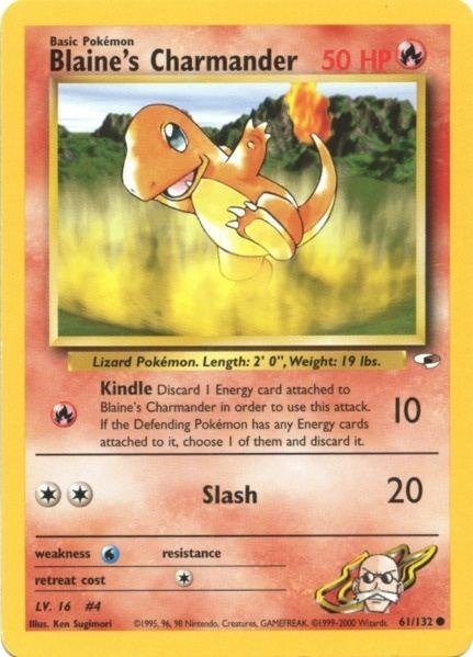 Producto - Blaine's Charmander 61/132 Gym Heroes Unlimited