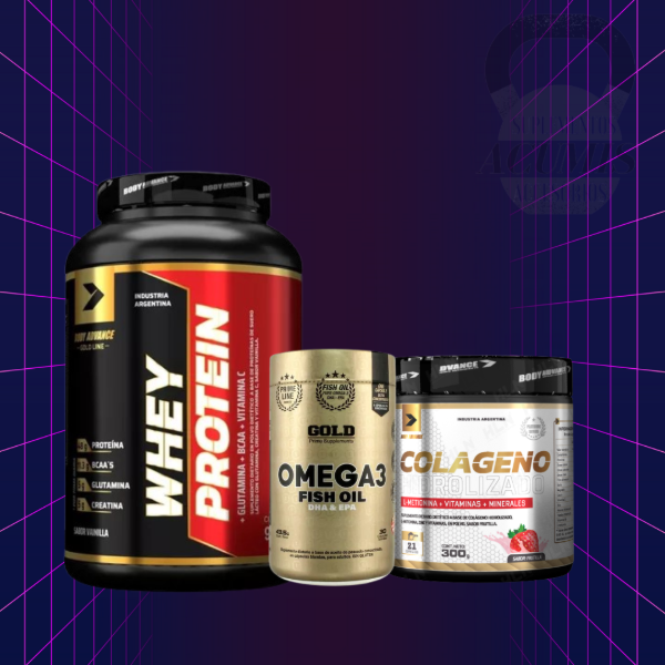 Producto - COMBO BODY ADVANCE PROTEINA 2lb + COLAGENO + OMEGA 3