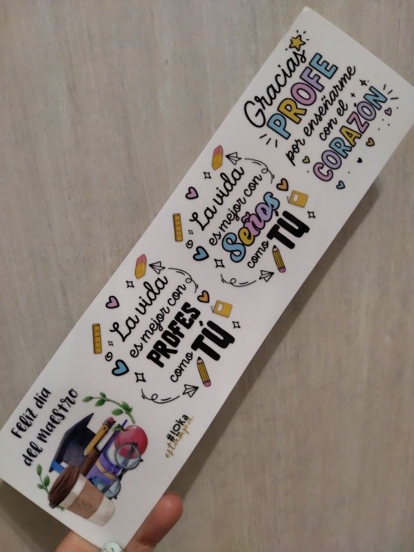 Producto - UV Tiras 8x28cm Día del Maestro #6