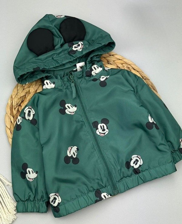 Producto - Campera impermeable hym mickey verde
