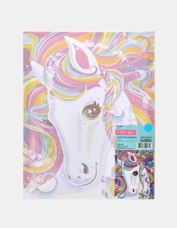 Producto - Bastidor lienzo Unicornio pintura por numeracion