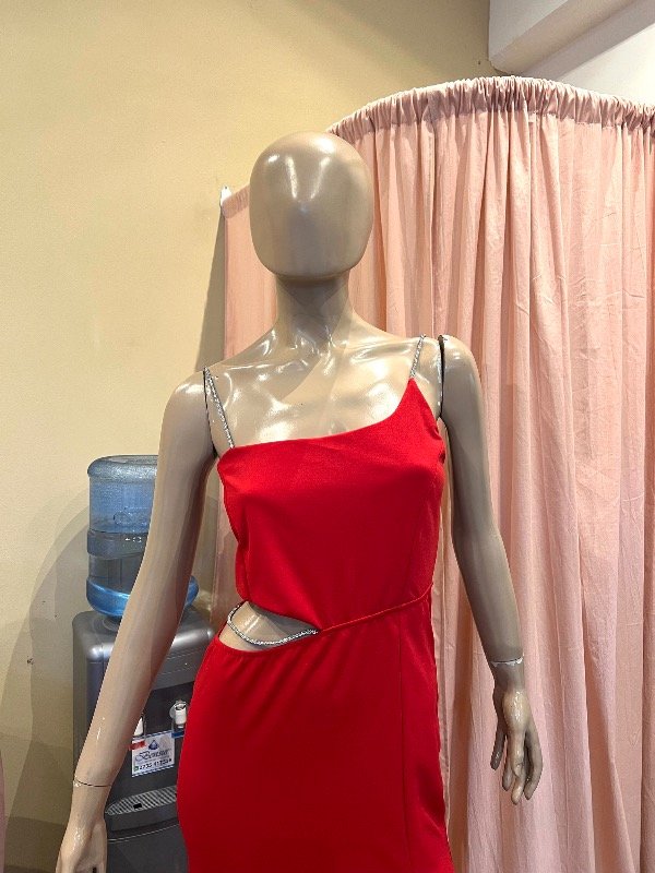 Producto - Vestido Fiesta Rojo con Strass