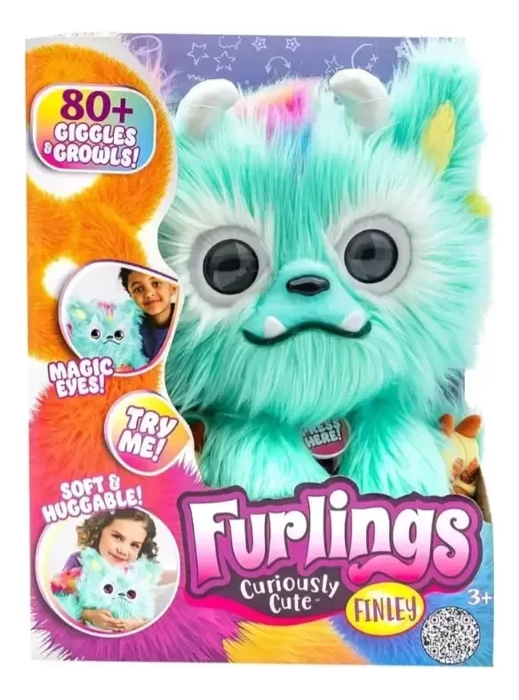 Producto - Peluche Interactivo Furlings Finley 80 Sonidos Ojos Magicos