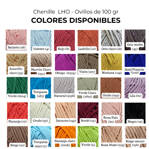 Producto - Chenille Ovillo 100 gr - 1