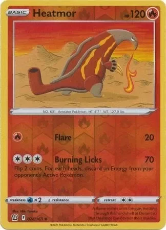 Producto - HEATMOR 026/163 BATTLE STYLES POKEMON (REVERSE HOLO, NM)