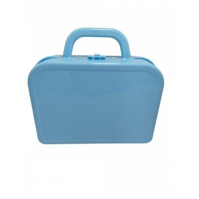 Producto - VALIJA PLASTICO CELESTE 13x14x5