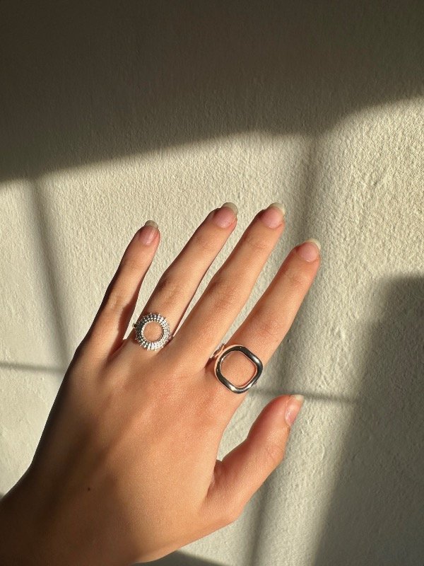 Producto - Anillos Kaia Acero blanco - 0