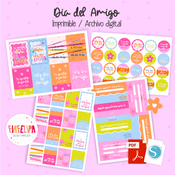 Producto - KIT IMPRIMIBLE DÍA DEL AMIGO