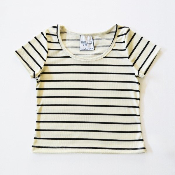 Producto - Remera Nadia Rayado Blanco