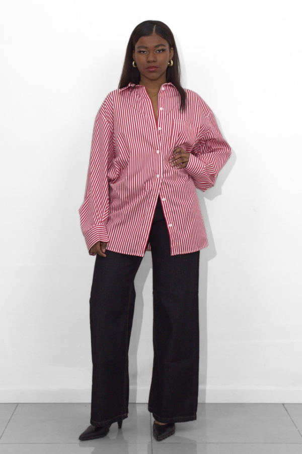 Producto - Camisa Rayada Rojo