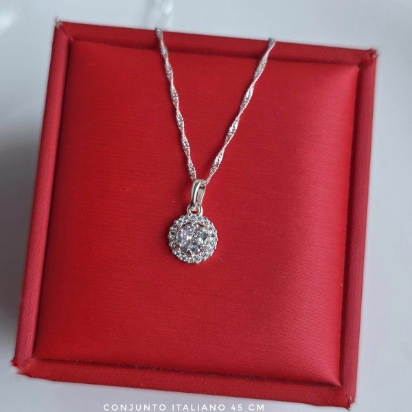 Producto - Conjunto italiano 45 cm cubic circular blanco