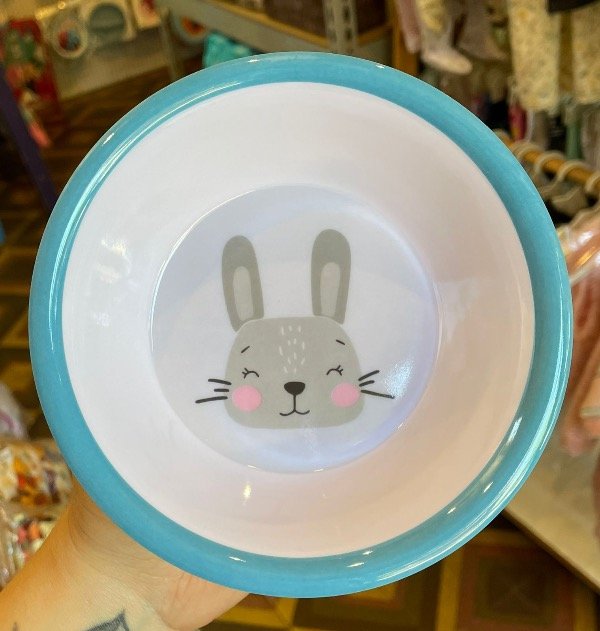 Producto - Bowl animalitos conejito celeste