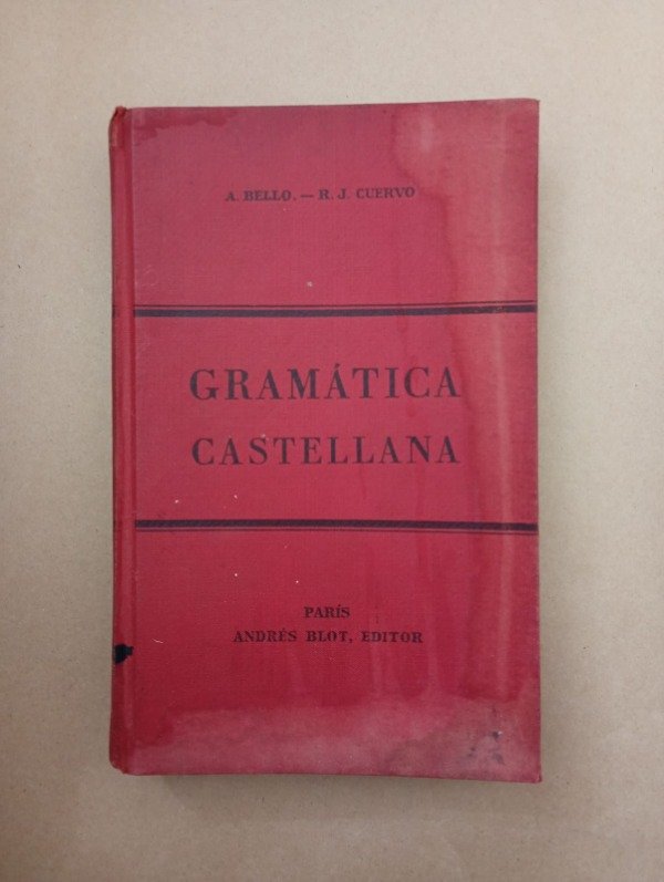 Producto - Gramática castellana - Andrés Bello - Andrés Blot 1936 Tapa dura - 0
