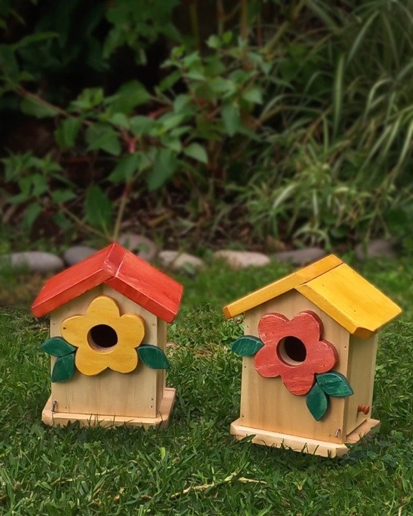 Producto - Casa para pájaros "Floralia" (por unidad) dos modelos