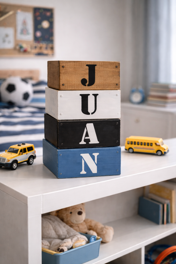 Producto - Cajas Small "Iniciales" colores (x4un.)