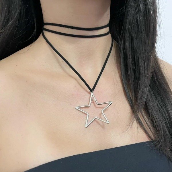 Producto - Choker Estrella Plateada