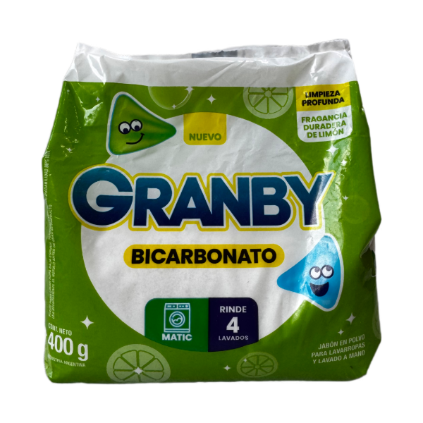 Producto - Jabon en Polvo con Bicarbonato 400 g