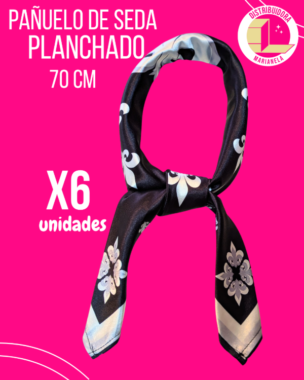 Producto - Pañuelo Seda planchado de 70 Diseños Regionales - Pack x6 unidades