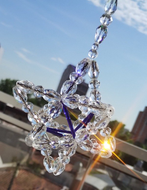 Producto - Merkaba Plateado/Azul
