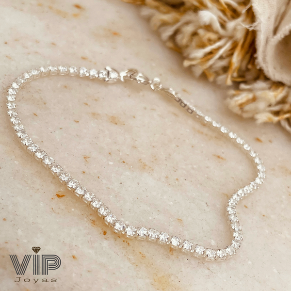 Producto - Pulsera Slim Strass Plata 925