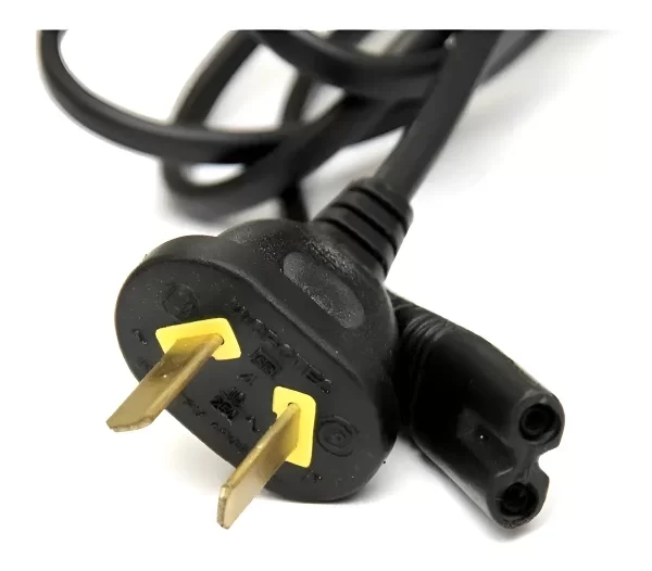Producto - Cable Power Interlock Doble Ranura Tipo 8 - 1.5m Negro - Calidad Premium