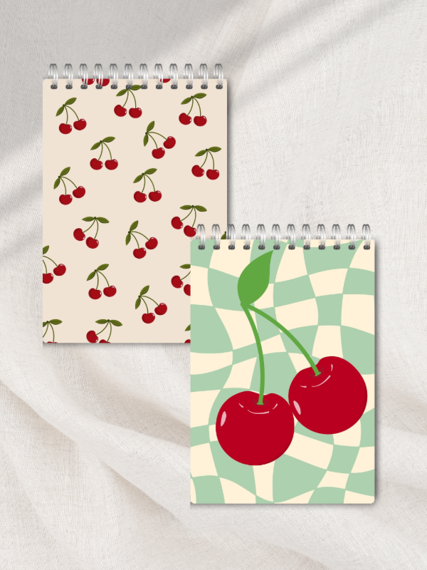 Producto - Pack 2 Anotadores A6 - Cherry