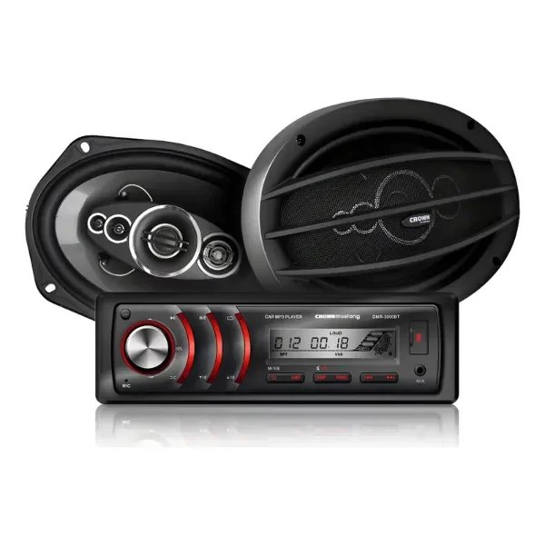 Producto - KIT STEREO Y PARLANTES CROWN MUSTANG DMK-9000
