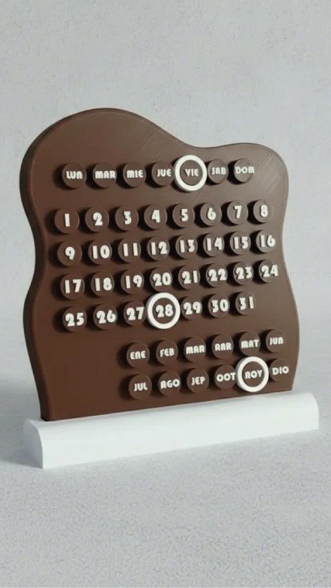 Producto - Calendario Perpetuo Pinterest Aesthetic Con Base Grande