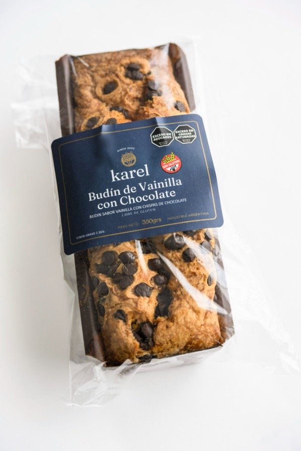 Producto - BUDIN MEDIANO VAINILLA C/CHIPS SIN TACC KAREL