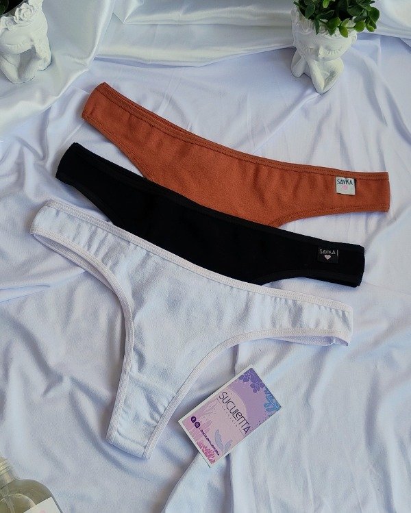 Producto - LESS SAYKA - PACK BLANCO, NEGRO, LADRILLO