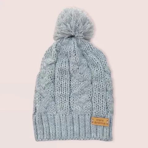Producto - GORRO POMPON GRIS