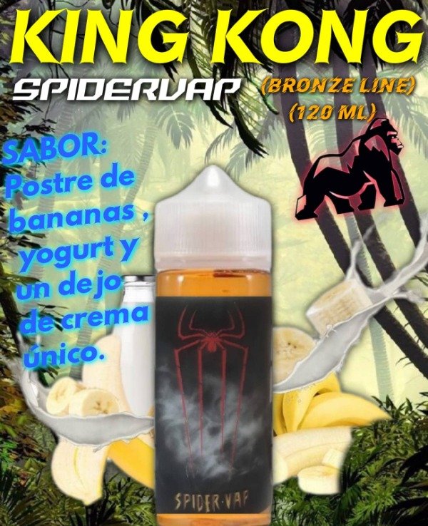 Producto - LIQUIDOS SPIDER VAP (Bronze Line) 120ml KING KONG