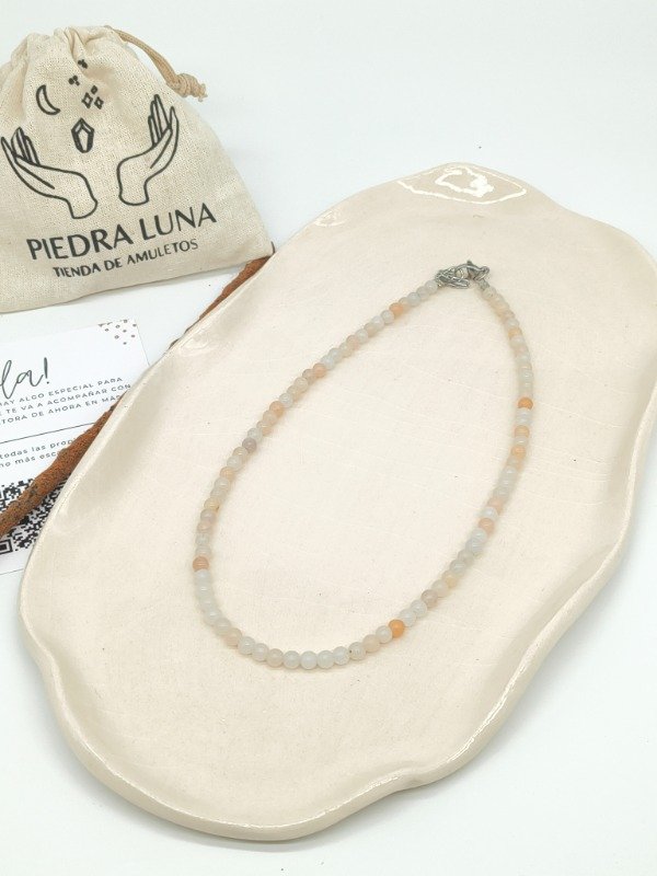 Producto - Collar DULZURA con jaspe durazno - 1