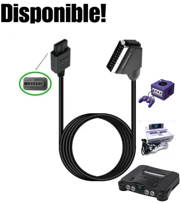 Producto - Cable AV Scart RGB Snes N64 Game Cube