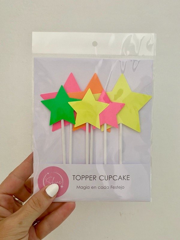 Producto - Topper cupcake Flúor x 6