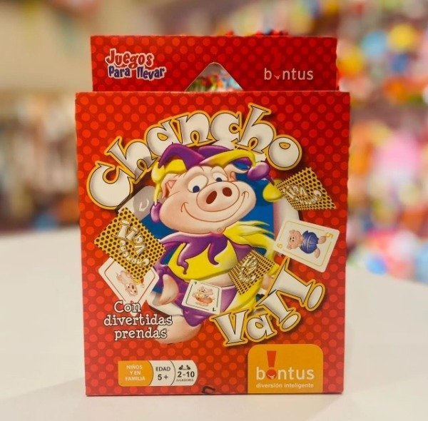 Producto - Juego de cartas CHANCHO VA con diveritdas prendas