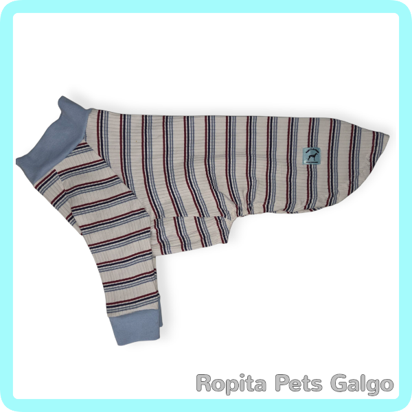 Producto - Camiseta Canada Rallada Celeste/Blanco