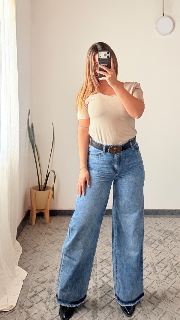 Producto - Jeans desflecado nevado rígido - 1