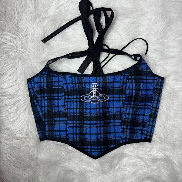 Producto - Corset Tartan Azul VW